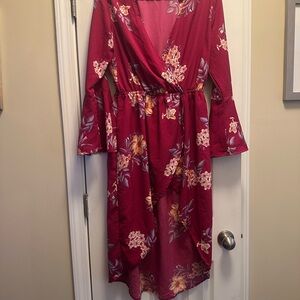 New York & Company Pink Floral Dress